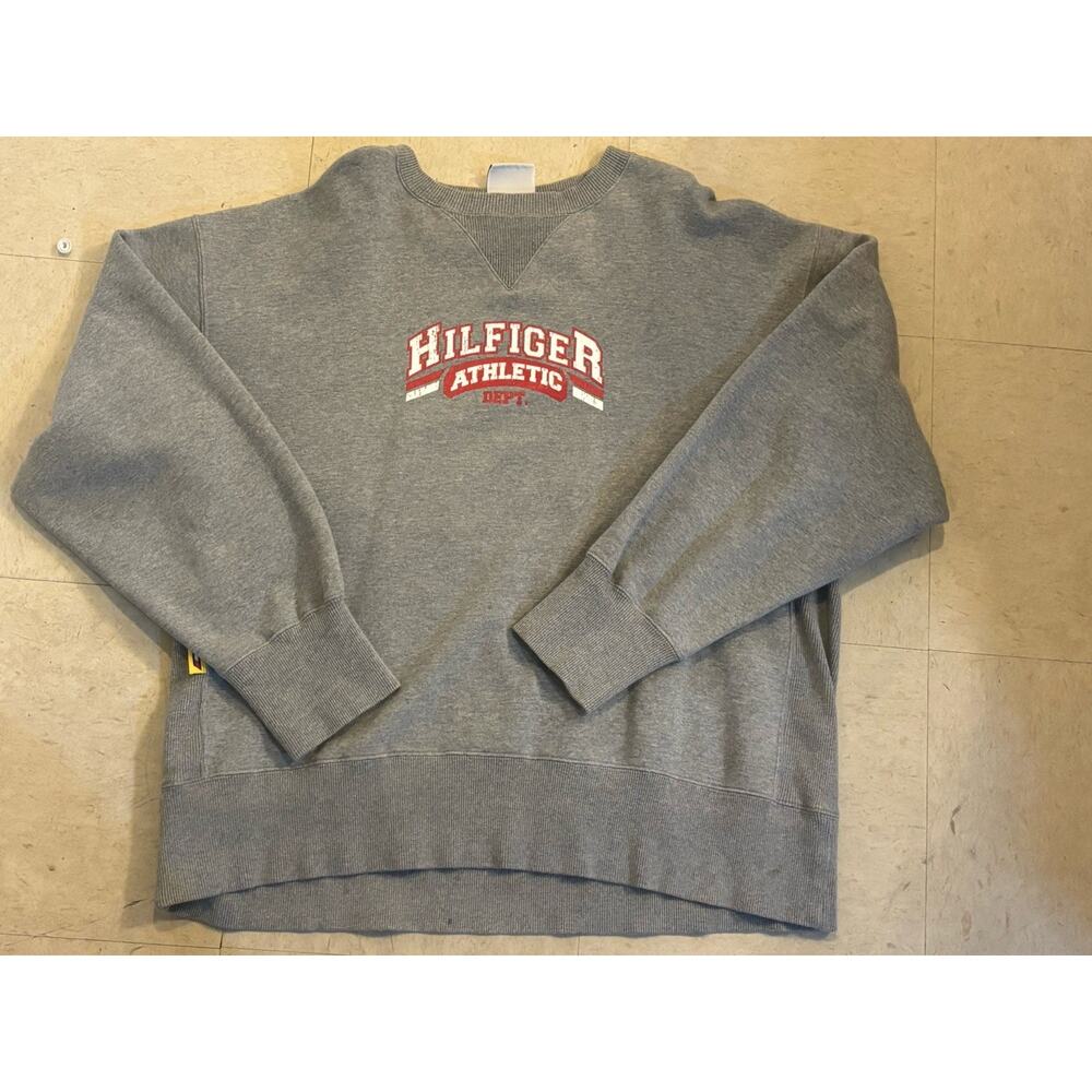 Vintage Y2K Tommy Hilfiger Mens XL Brand Athletic Sweatshirt